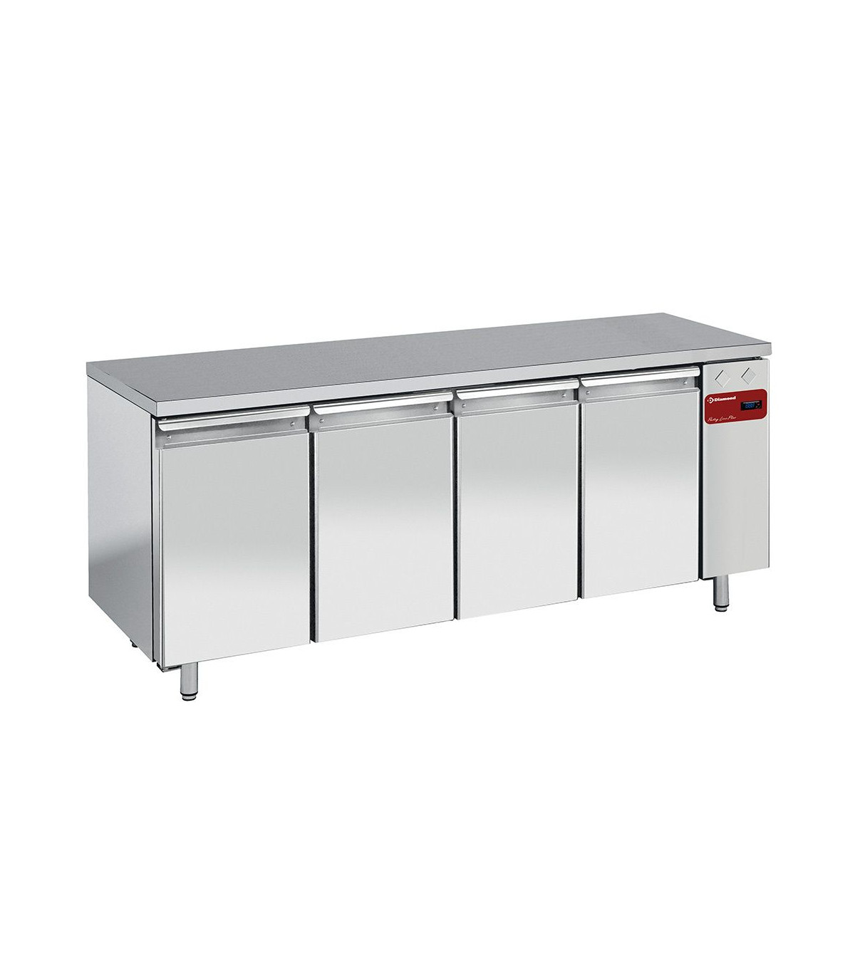 TABLE NEGATIVE VENTILEE 4 PORTES EN 600X400 SANS GROUPE DIAMOND dans TABLES REFRIGEREES