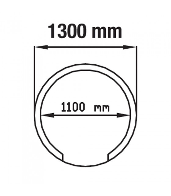 FOUR 5/6 PIZZAS-VOUTE REFRACTAIRE DEMONTE Ø1100MM KIT DIAMOND dans FOUR PIZZA