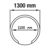 FOUR 5/6 PIZZAS-VOUTE REFRACTAIRE DEMONTE Ø1100MM KIT DIAMOND dans FOUR PIZZA