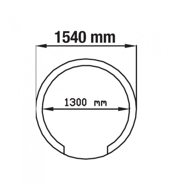 FOUR 7/9 PIZZAS-VOUTE REFRACTAIRE DEMONTE Ø1300MM KIT DIAMOND dans FOUR PIZZA