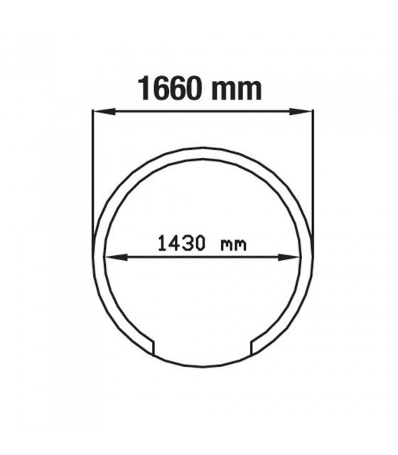 FOUR 9/12 PIZZAS-VOUTE REFRACTAIRE DEMONTE Ø1450MM KIT DIAMOND dans FOUR PIZZA