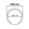 FOUR 9/12 PIZZAS-VOUTE REFRACTAIRE DEMONTE Ø1450MM KIT DIAMOND dans FOUR PIZZA