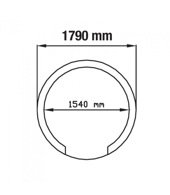 FOUR 11/14 PIZZAS-VOUTE REFRACTAIRE DEMONTE Ø1540MM KIT DIAMOND dans FOUR PIZZA