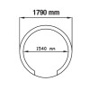 FOUR 11/14 PIZZAS-VOUTE REFRACTAIRE DEMONTE Ø1540MM KIT DIAMOND dans FOUR PIZZA