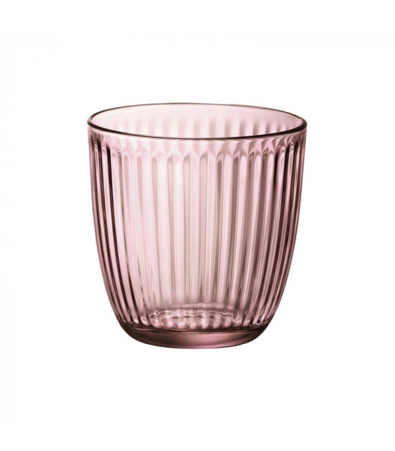 VERRE LINE GOBELET EAU 29CL ROSE LILAS ROCCO dans LINE