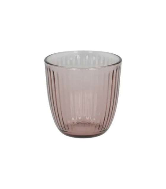 VERRE LINE GOBELET EAU 29CL ROSE LILAS ROCCO dans LINE
