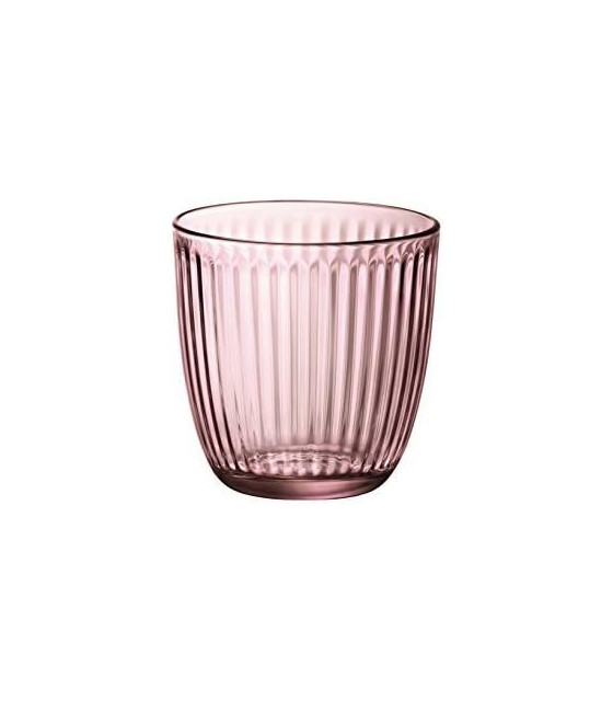 VERRE LINE GOBELET EAU 29CL ROSE LILAS ROCCO dans LINE