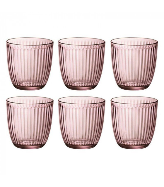 VERRE LINE GOBELET EAU 29CL ROSE LILAS ROCCO dans LINE