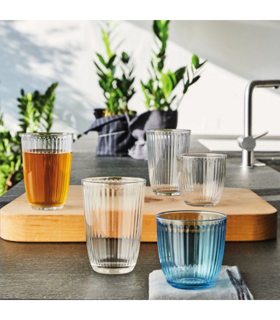 VERRE LINE GOBELET EAU 29CL BLEU ROCCO dans LINE