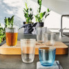 VERRE LINE GOBELET EAU 29CL BLEU ROCCO dans LINE