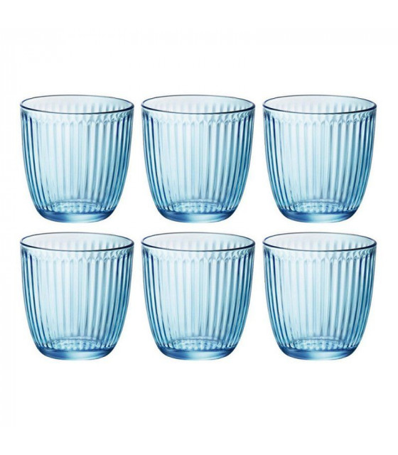 VERRE LINE GOBELET EAU 29CL BLEU ROCCO dans LINE