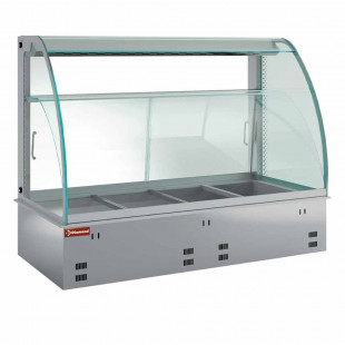 ELEMENT VITRINE CHAUFFANTE HUMIDIFIEE VENTILEE 2XGN1/1 DIAMOND dans ENCASTRABLE