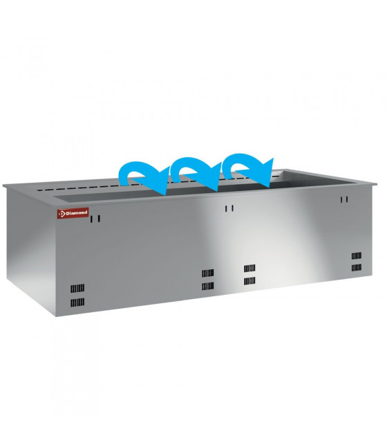 ELEMENT CUVE REFRIGEREE VENTILEE 3GN1/1 SANS UNITE FROID DIAMOND dans ENCASTRABLE