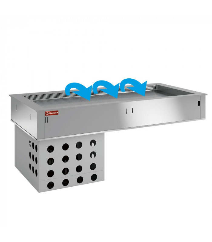 ELEMENT TOP REFRIGERE VENTILE 4XGN1/1 DIAMOND dans ENCASTRABLE
