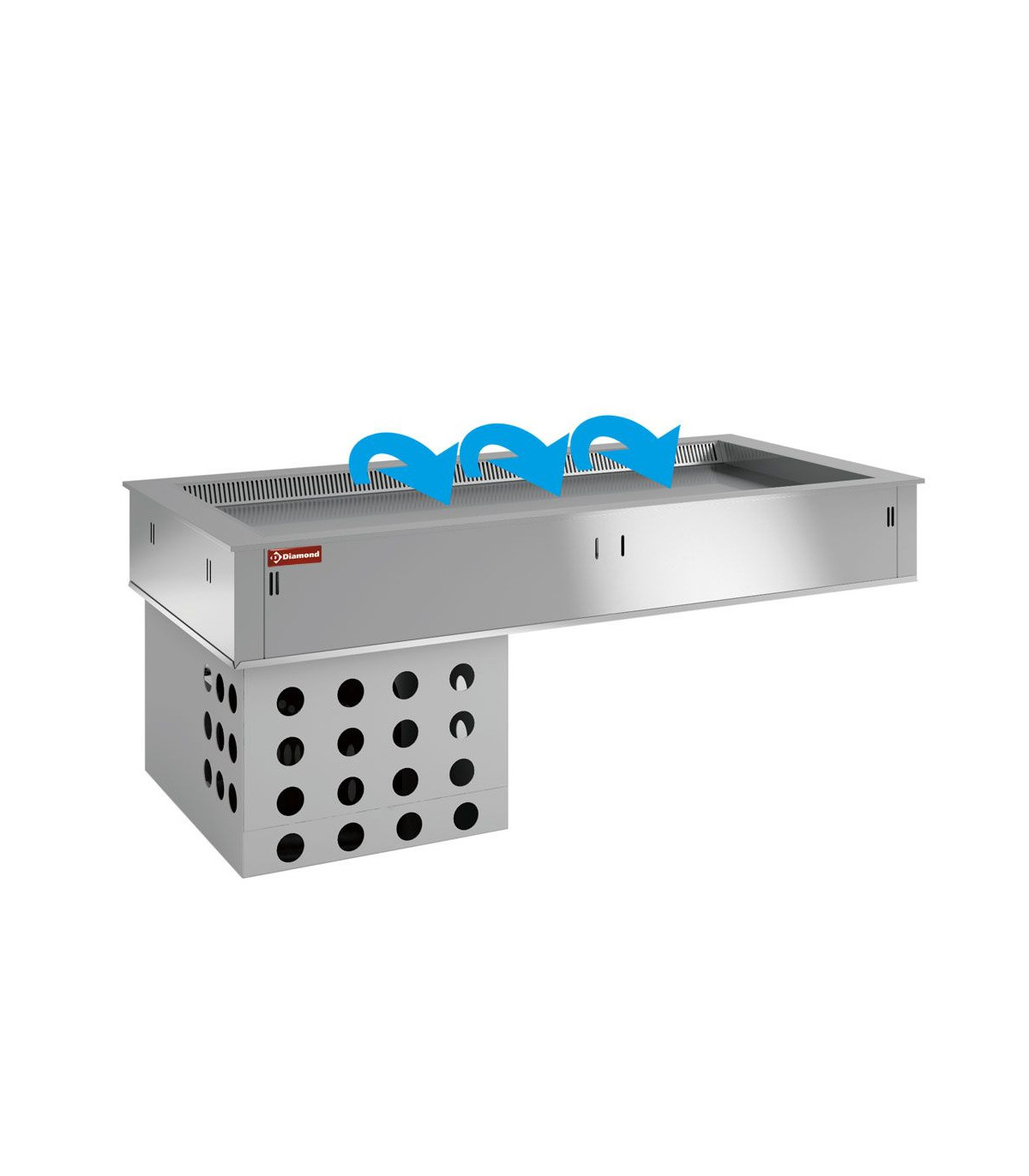 ELEMENT TOP REFRIGERE VENTILE 4XGN1/1 DIAMOND dans ENCASTRABLE