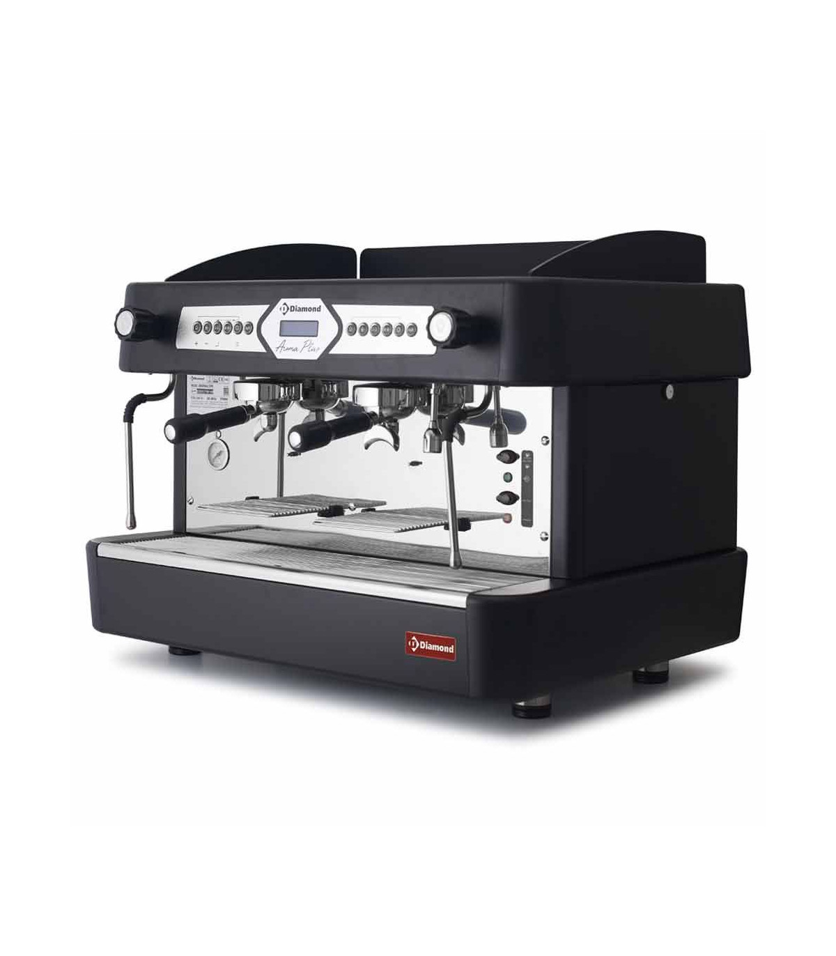 MACHINE A CAFE 2 GROUPES AUTOMATIQUE AVEC DISPLAY NOIRE DIAMOND dans MACHINE A CAFE ESPRESSO