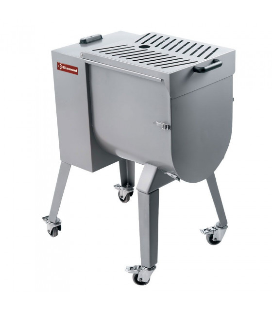MELANGEUR A VIANDE INOX 50KG PIETEMENT SUR ROUES DIAMOND dans MELANGEUR A VIANDE