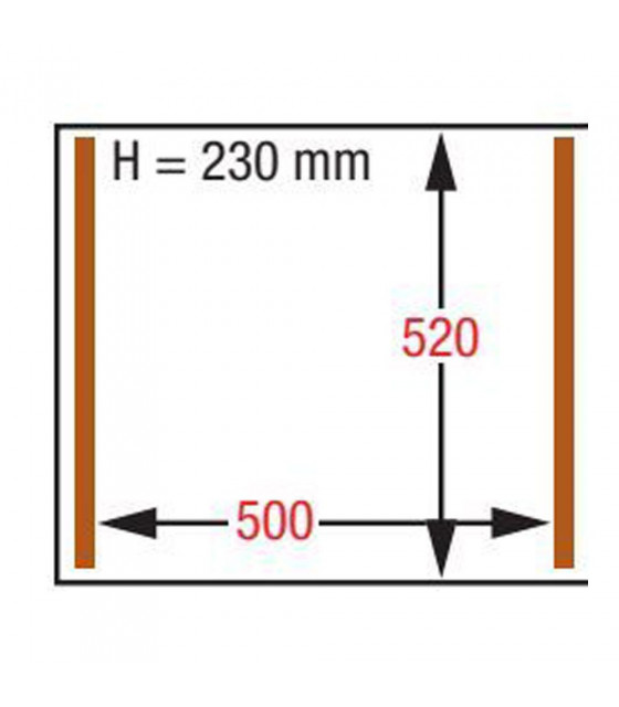 MACHINE SOUS-VIDE CHAMBRE 500X520XH230 MM - 63 M3/H DIAMOND dans MACHINE SOUS VIDE