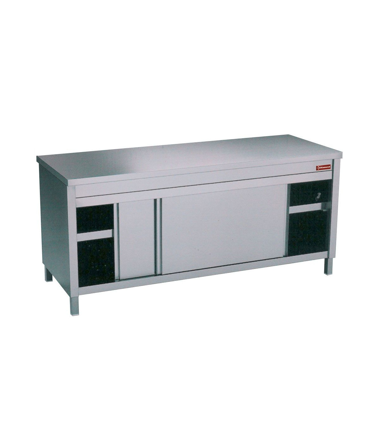 TABLE SUR ARMOIRE 2 PORTES COULISSANTES 100CM DIAMOND dans ARMOIRES