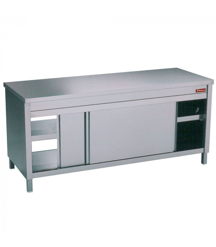 TABLE SUR ARMOIRE NEUTRE TRAVERSANTE CENTRALE 120CM DIAMOND dans ARMOIRES