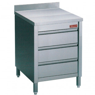 TABLE SUR ARMOIRE AVEC TIROIRS + BORD ARRIERE 60CM DIAMOND dans ARMOIRES