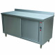 TABLE ARMOIRE CHAUFFANTE AVEC PORTES COULISSANTES + BORD ARRIERE 200CM DIAMOND