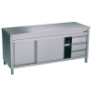 TABLE SUR ARMOIRE NEUTRE ET 3 TIROIRS A DROITE 200CM DIAMOND dans ARMOIRES