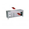 TABLE SUR ARMOIRE CHAUFFANTE TRAVERSANTE CENTRALE 120CM DIAMOND dans CHAUFFE ASSIETTES