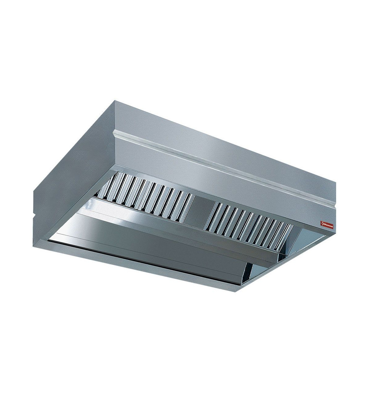 HOTTE CENTRALE "KUBO" 12A FILTRE INOX LABYRINTHE 3000MM DIAMOND dans HOTTE
