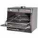 FOUR-BBQ A CHARBON GN1/1 + GN2/4 (75KG/H) INOX DIAMOND