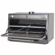 FOUR-BBQ A CHARBON GN2/1+ GN1/1 (150KG/H) INOX DIAMOND