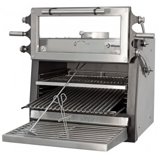 FOUR-BBQ A CHARBON GN1/1 (60 KG/H)/INOX DIAMOND dans BARBECUE