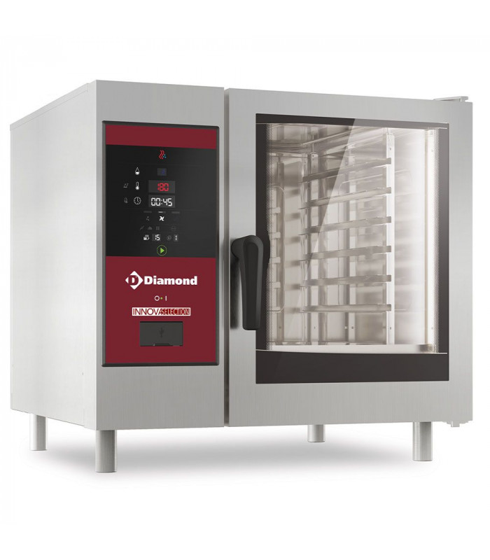 FOUR ELECTRIQUE VAPEUR DIRECTE ET CONVECTION 6XGN1/1 + CLEANING DIAMOND dans FOUR VAPEUR