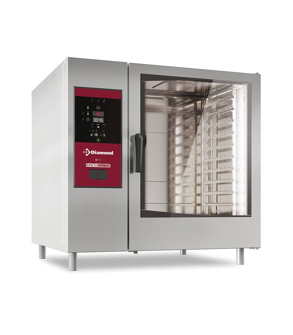 FOUR ELECTRIQUE VAPEUR DIRECTE ET CONVECTION 10XGN2/1 + CLEANING DIAMOND dans FOUR CONVECTION