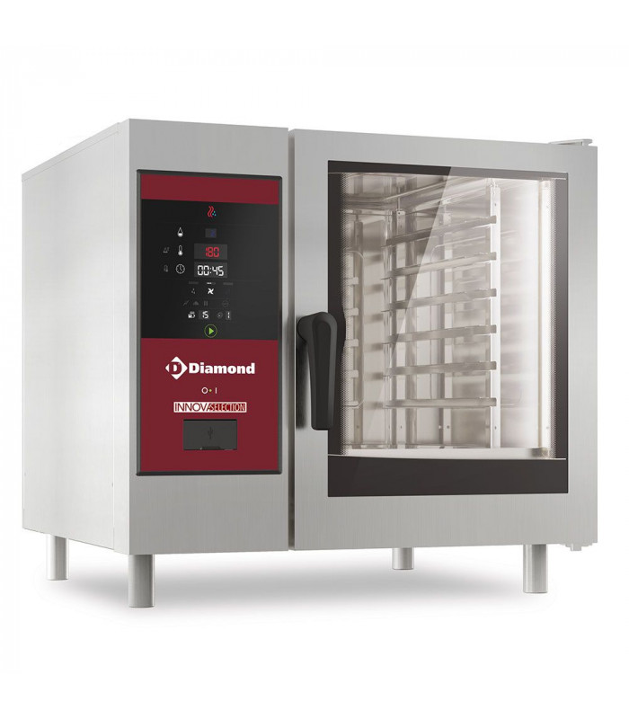 FOUR GAZ VAPEUR DIRECTE ET CONVECTION 6XGN1/1 + CLEANING DIAMOND dans FOUR CONVECTION