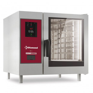 FOUR ELECTRIQUE TACTILE VAPEUR DIRECTE ET CONVECTION 6GN1/1 + CLEANING 230V DIAMOND dans FOUR VAPEUR