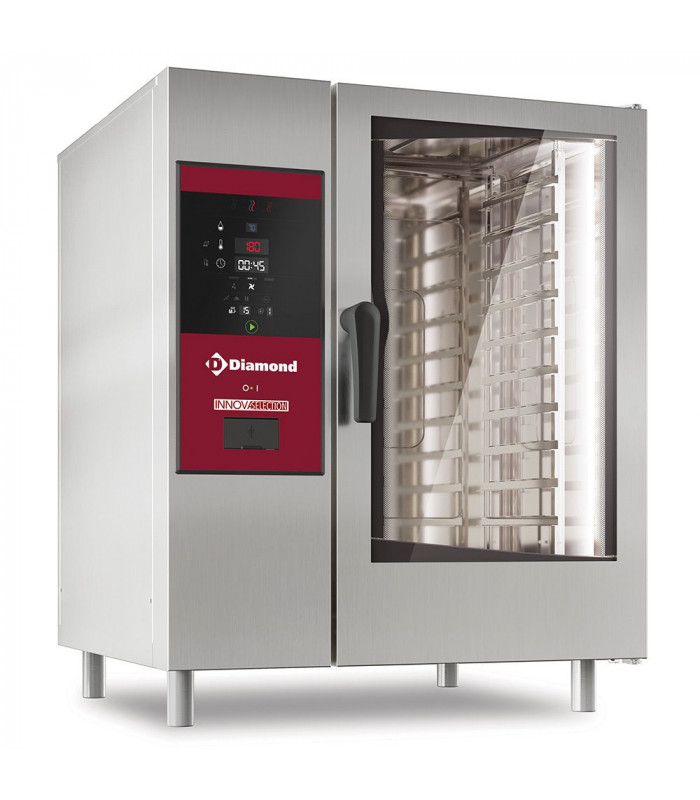 FOUR ELECTRIQUE VAPEUR BOILER ET CONVECTION 10XGN1/1 + CLEANING 380V DIAMOND dans FOUR CONVECTION