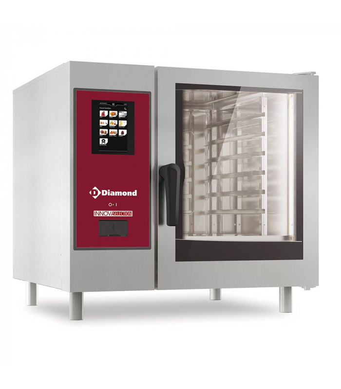 FOUR ELECTRIQUE TOUCH VAPEUR BOILER CONVECTION 6X GN 1/1 + CLEANING TRI DIAMOND dans FOUR CONVECTION