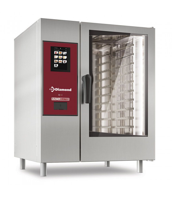FOUR ELECTRIQUE TOUCH VAPEUR BOILER CONVECTION 10XGN1/1 + CLEANING TRI DIAMOND dans FOUR CONVECTION