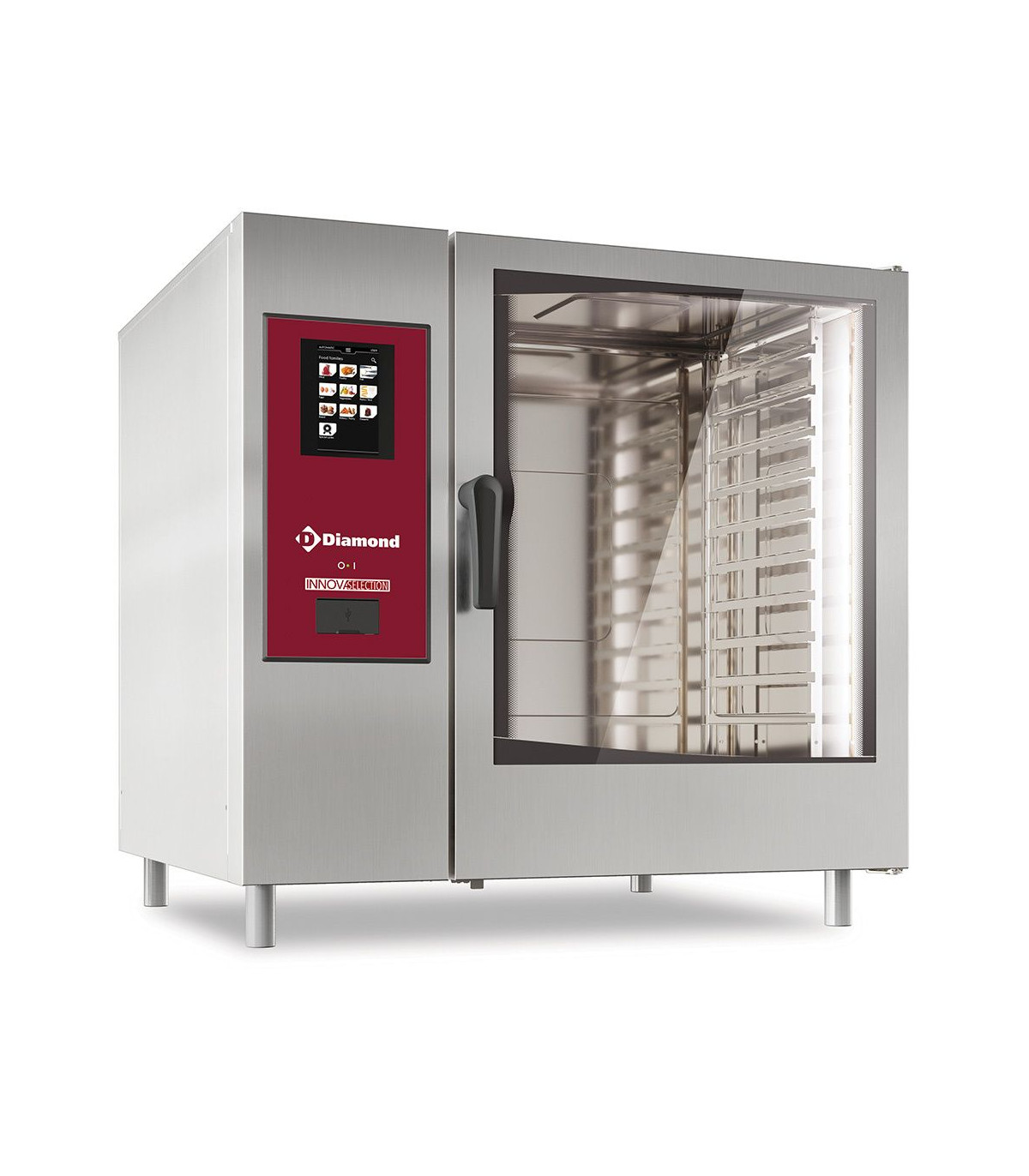 FOUR ELECTRIQUE TOUCH VAPEUR BOILER CONVECTION 10XGN2/1 + CLEANING TRI DIAMOND dans FOUR CONVECTION