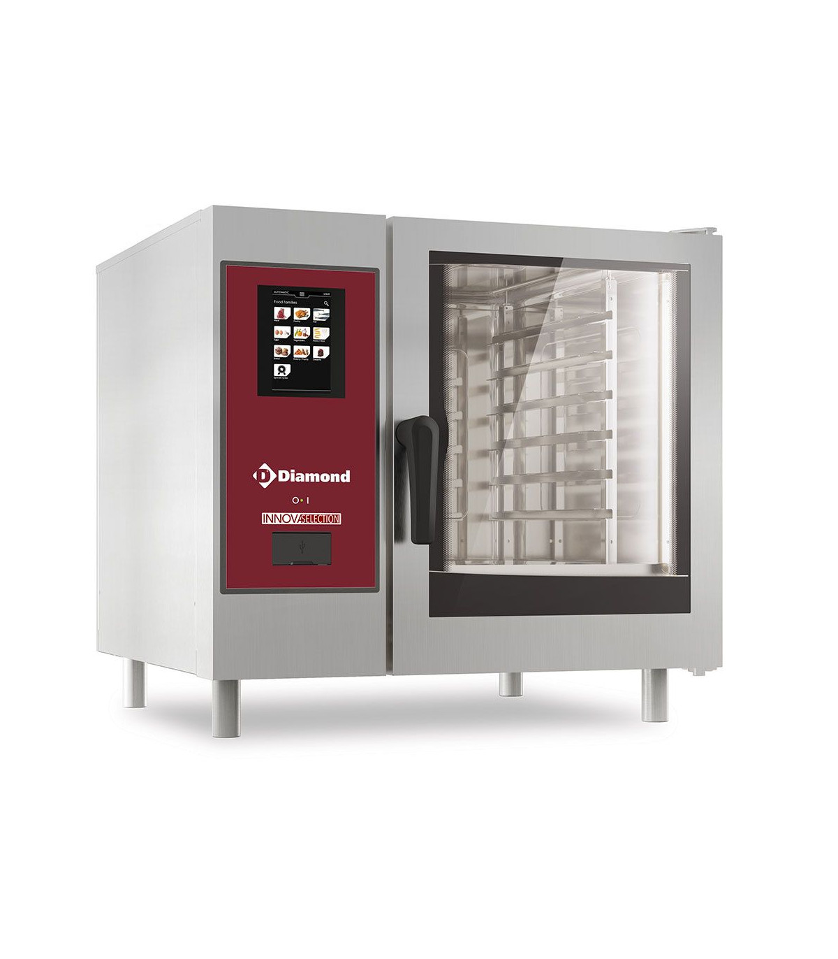 FOUR GAZ TOUCH VAPEUR BOILER CONVECTION 6XGN1/1 + CLEANING DIAMOND dans FOUR CONVECTION