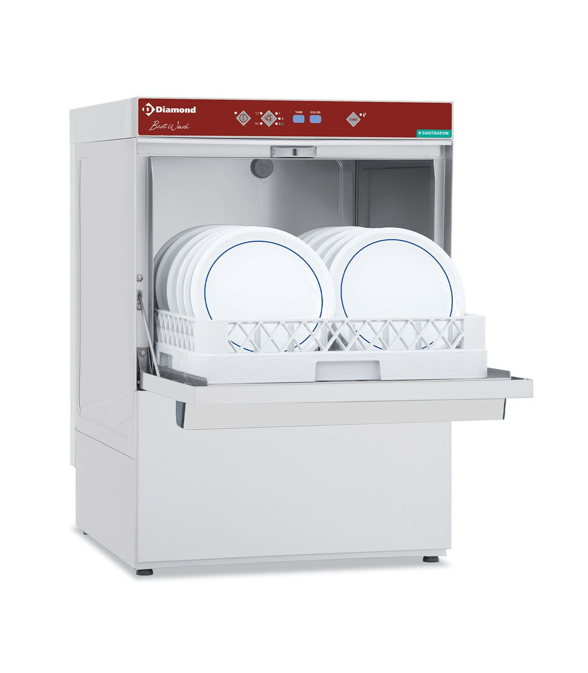 LAVE VAISSELLE PANIER 500X500MM + ADOUCISSEUR FULL-HYGIENE DIAMOND dans LAVE VAISSELLE FRONTAL