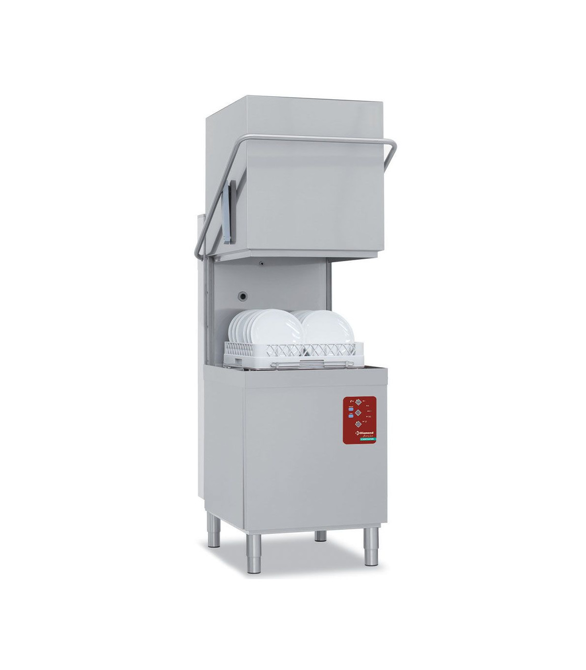 LAVE VAISSELLE A CAPOT PANIER 500X500MM AVEC ADOUCISSEUR - FULL HYGIENE DIAMOND dans LAVE VAISSELLE A CAPOT