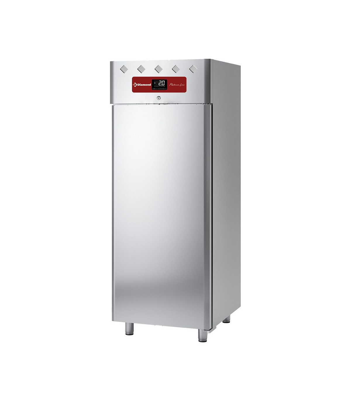 ARMOIRE FRIGORIFIQUE 700LT VENTILEE 1 PORTE GN2/1 DIAMOND dans FRIGOS INOX