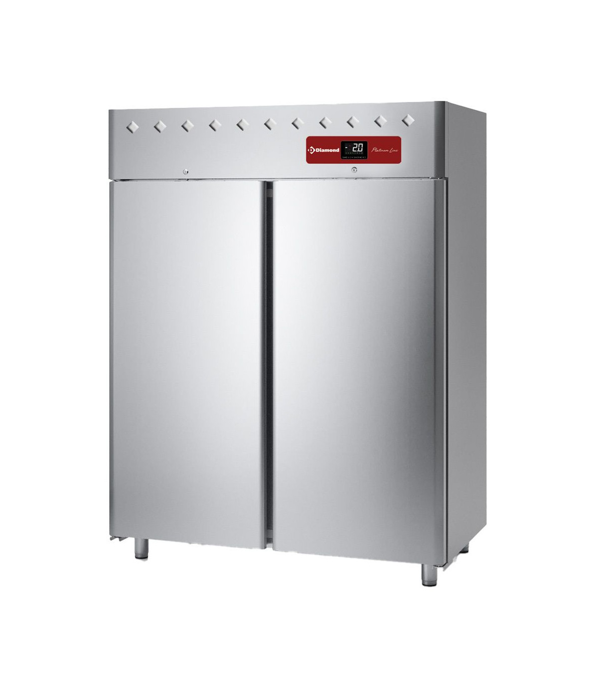 ARMOIRE FRIGORIFIQUE 1400LT VENTILEE 2 PORTES GN2/1 DIAMOND dans FRIGOS INOX