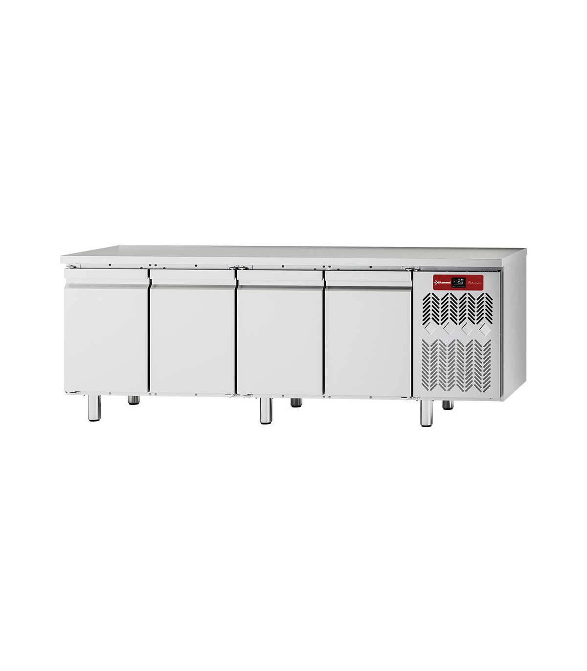 TABLE FRIGORIFIQUE VENTILEE 4 PORTES GN1/1 550LT DIAMOND dans TABLES REFRIGEREES