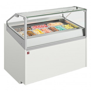 COMPTOIR A CREME GLACEE 10 BACS INOX 360X165 DIAMOND dans COMPTOIR A GLACES