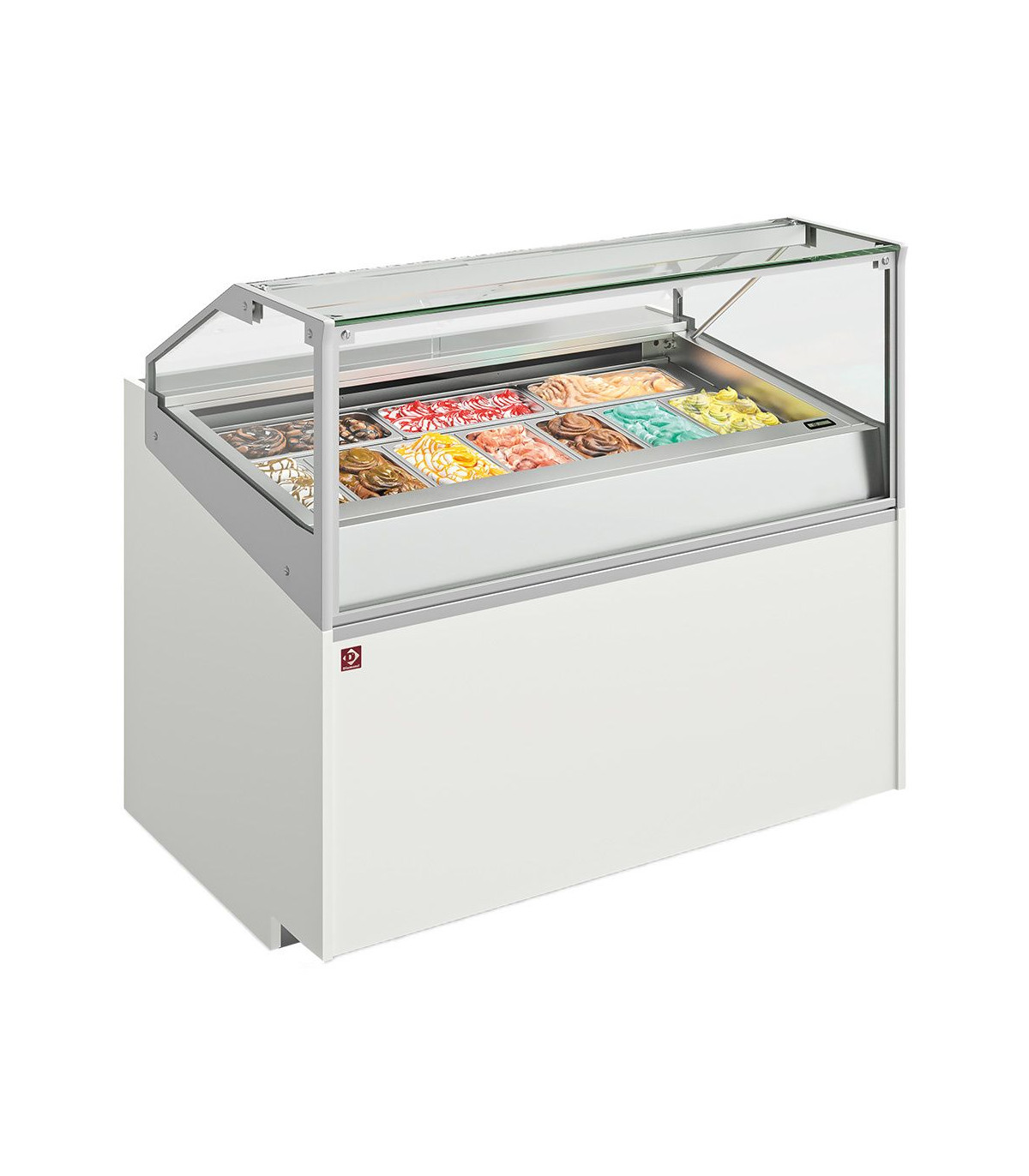 COMPTOIR A CREME GLACEE 10 BACS INOX 360X165 DIAMOND dans COMPTOIR A GLACES