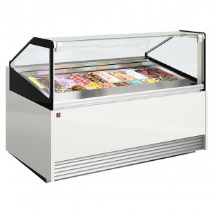 COMPTOIR A CREME GLACEE 12 BACS INOX 360X165 DIAMOND dans COMPTOIR A GLACES