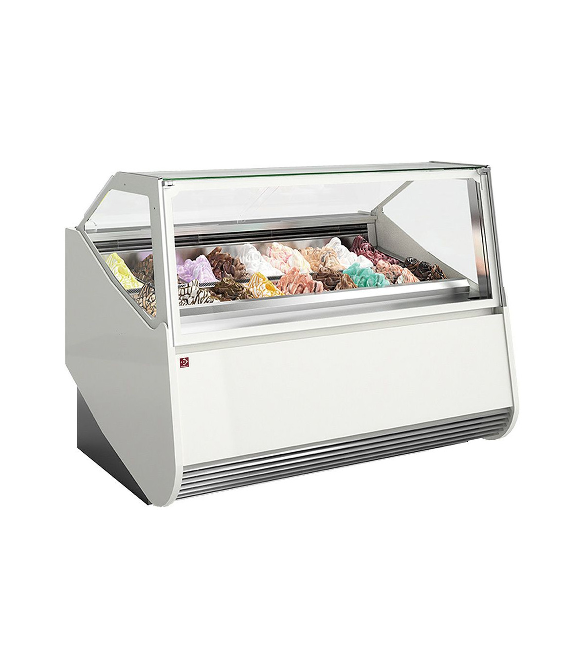 COMPTOIR A CREME GLACEE 12 BACS INOX 360X165 DIAMOND dans COMPTOIR A GLACES